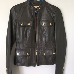 Michael Kors lamb skin leather jacket